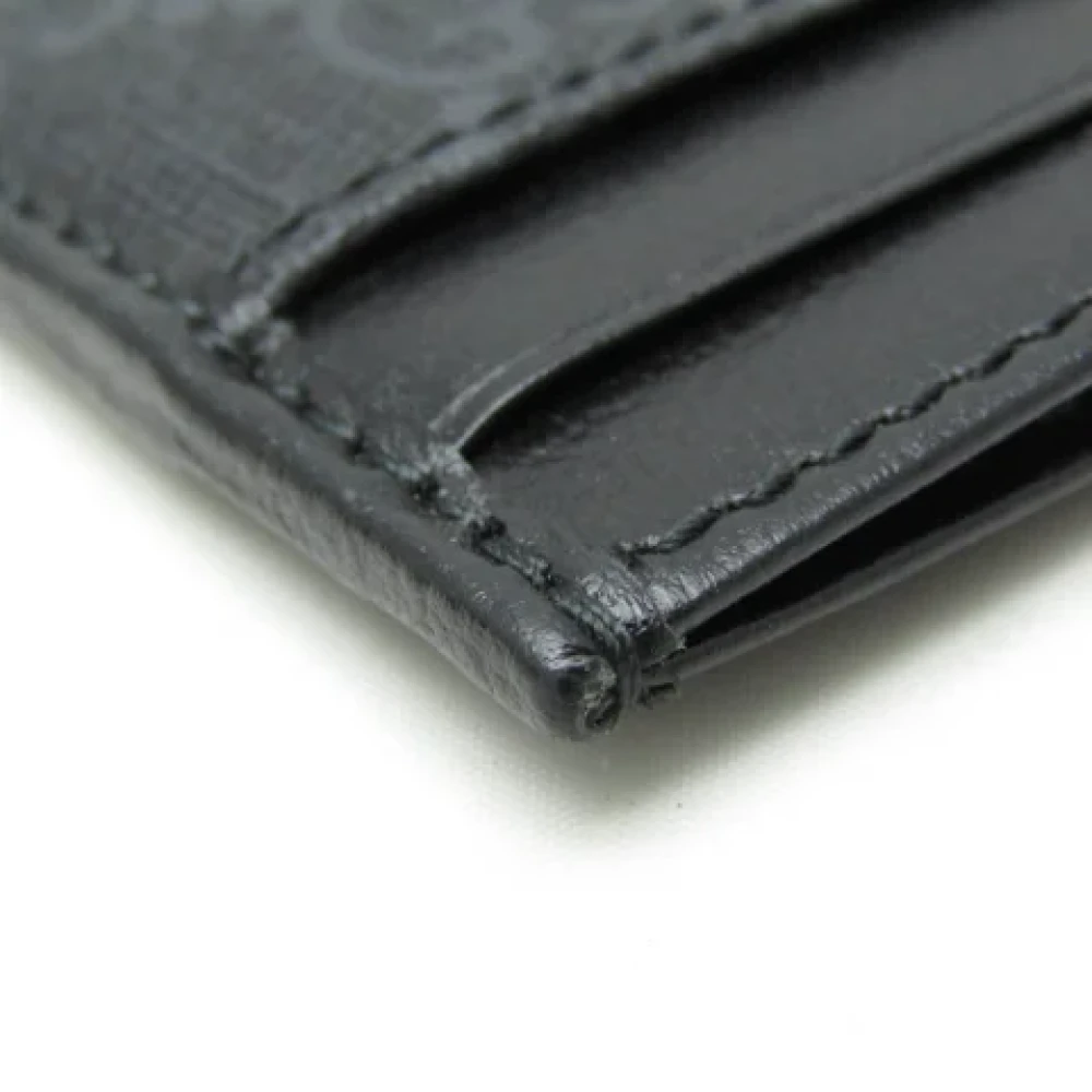 Gucci Vintage Pre-owned Leather wallets Black Dames
