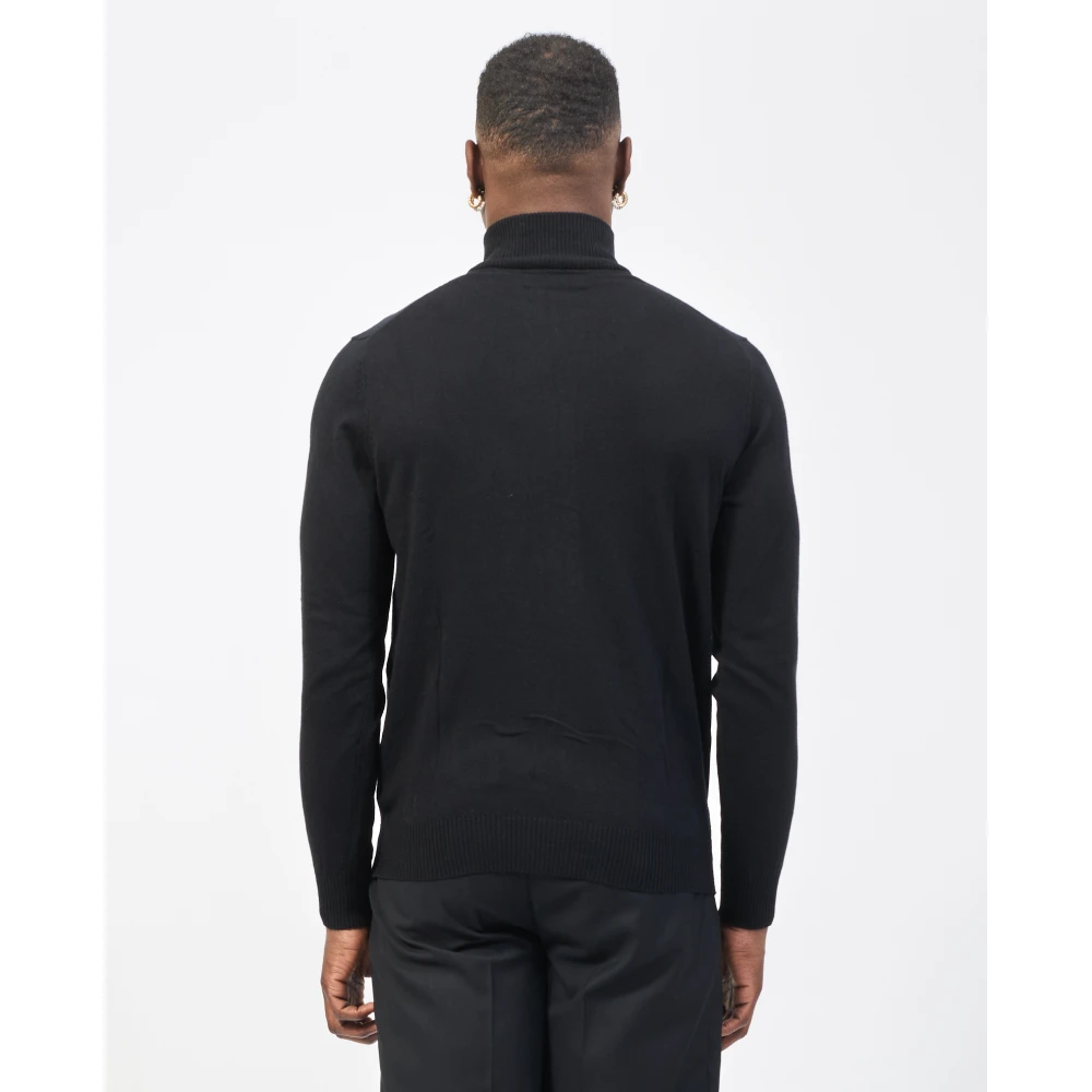 Guess Zwarte trui met geborduurd logo Black Heren