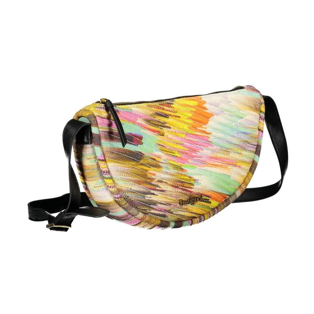 Desigual Gele Schoudertas met Zakken Multicolor Dames