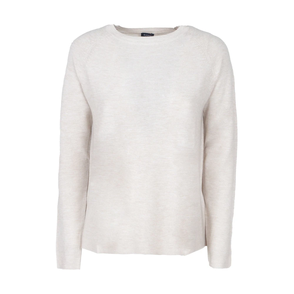 Marella Witte Trui met Iridescent Draden White Dames