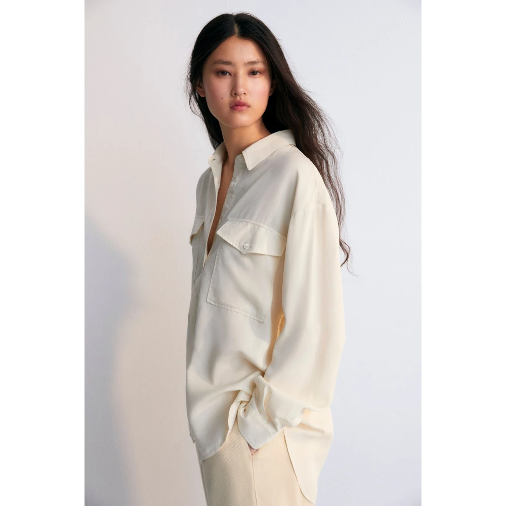 The New Society Ophelia Vrouw Shirt Macadamia Beige Dames