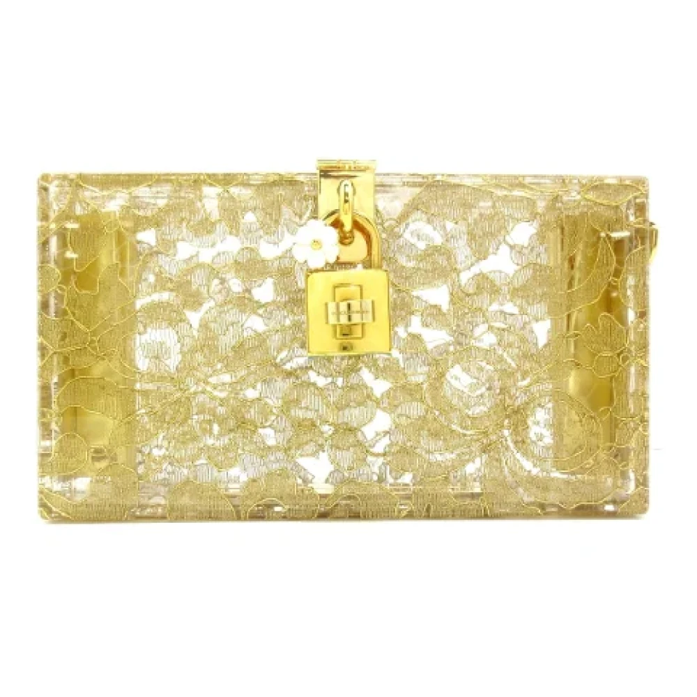 Dolce & Gabbana Pre-owned Nylon clutches Yellow Dames