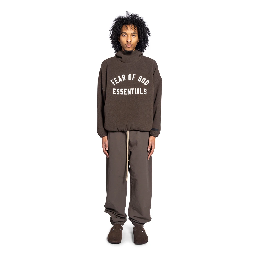 Fear Of God Bruine hoodie met geborsteld garen Brown Heren