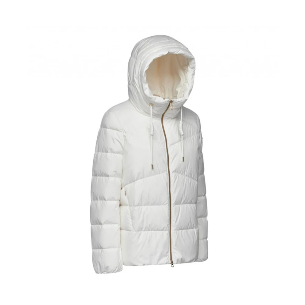 Geox Ademende Polyester Jas White Dames