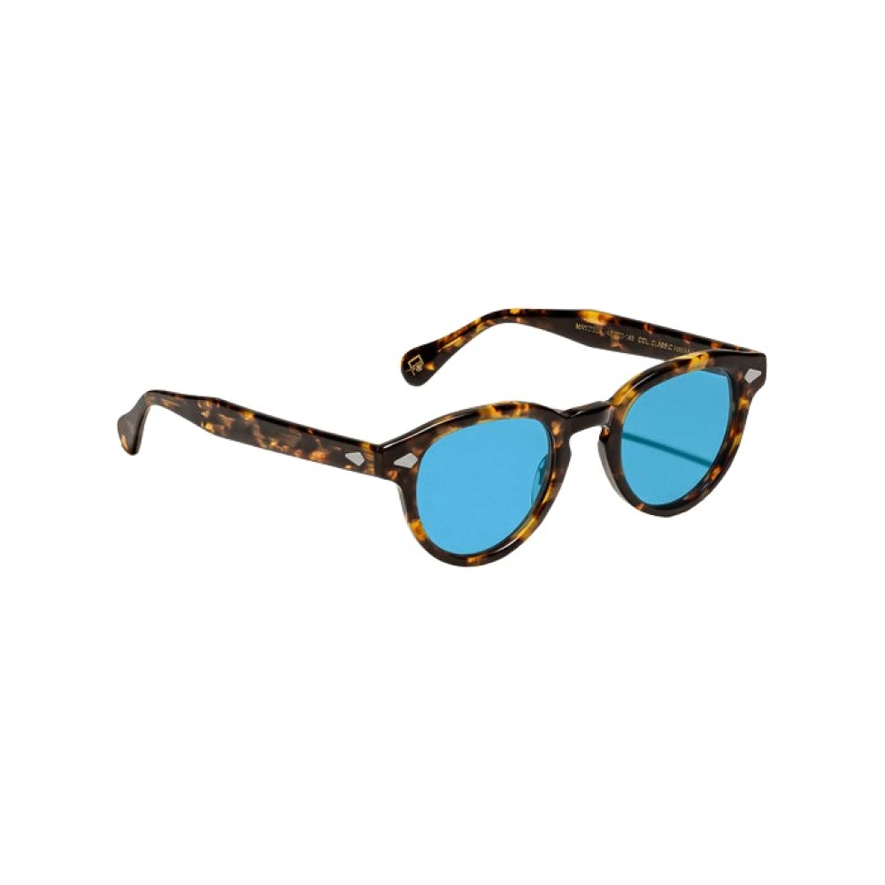 Moscot Unisex Brown Sunglasses, 49 Mm, Classic Havana Blue Lens Sunglasses
