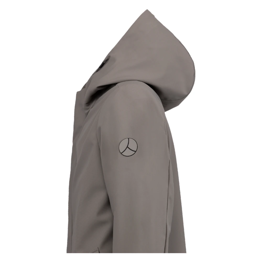 People of Shibuya Waterdichte parka met capuchon en reflecterende details Gray Heren
