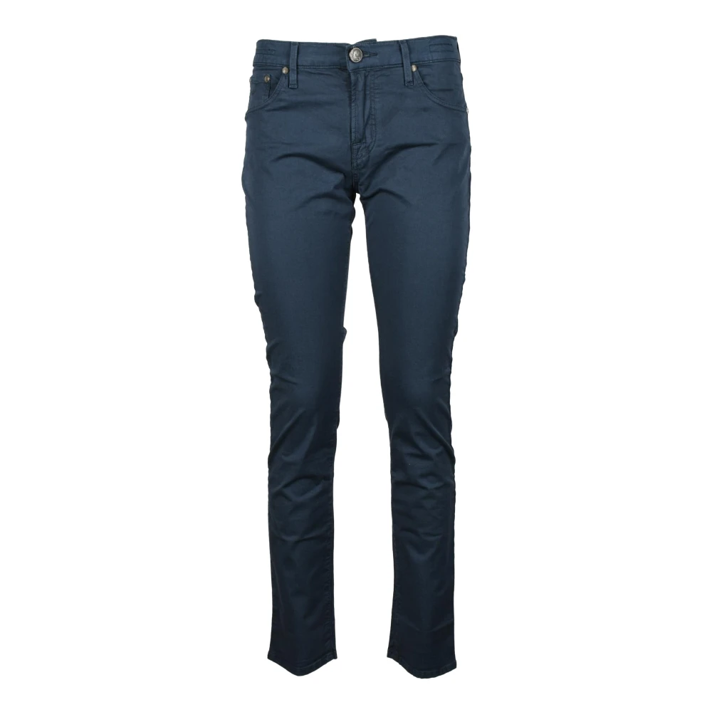 Jacob Cohën Katoen Elastaan Jeans Blue Dames