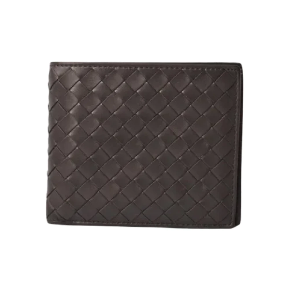 Bottega Veneta Vintage Pre-owned Leather wallets Gray Heren