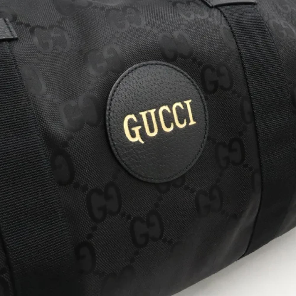 Gucci Vintage Pre-owned Canvas travel-bags Black Dames