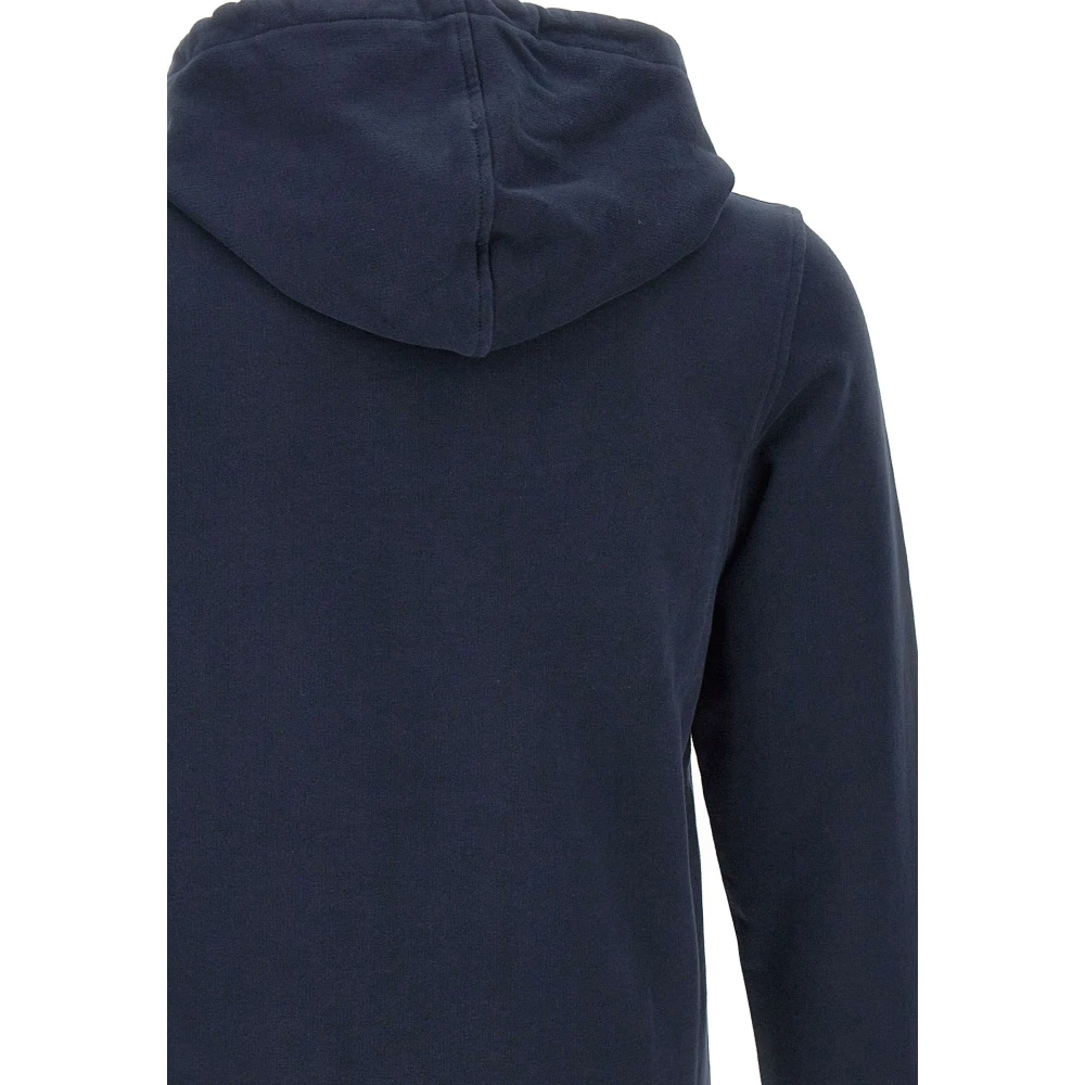 Belstaff Blauwe Katoenen Fleece Sweatshirt met Capuchon Blue Heren