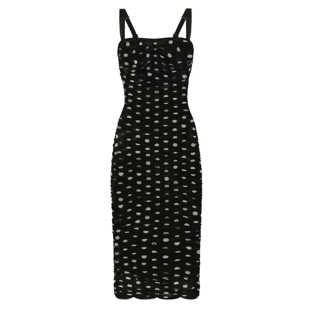 Dolce & Gabbana Elegante Zwarte Jurk voor Vrouwen Black Dames