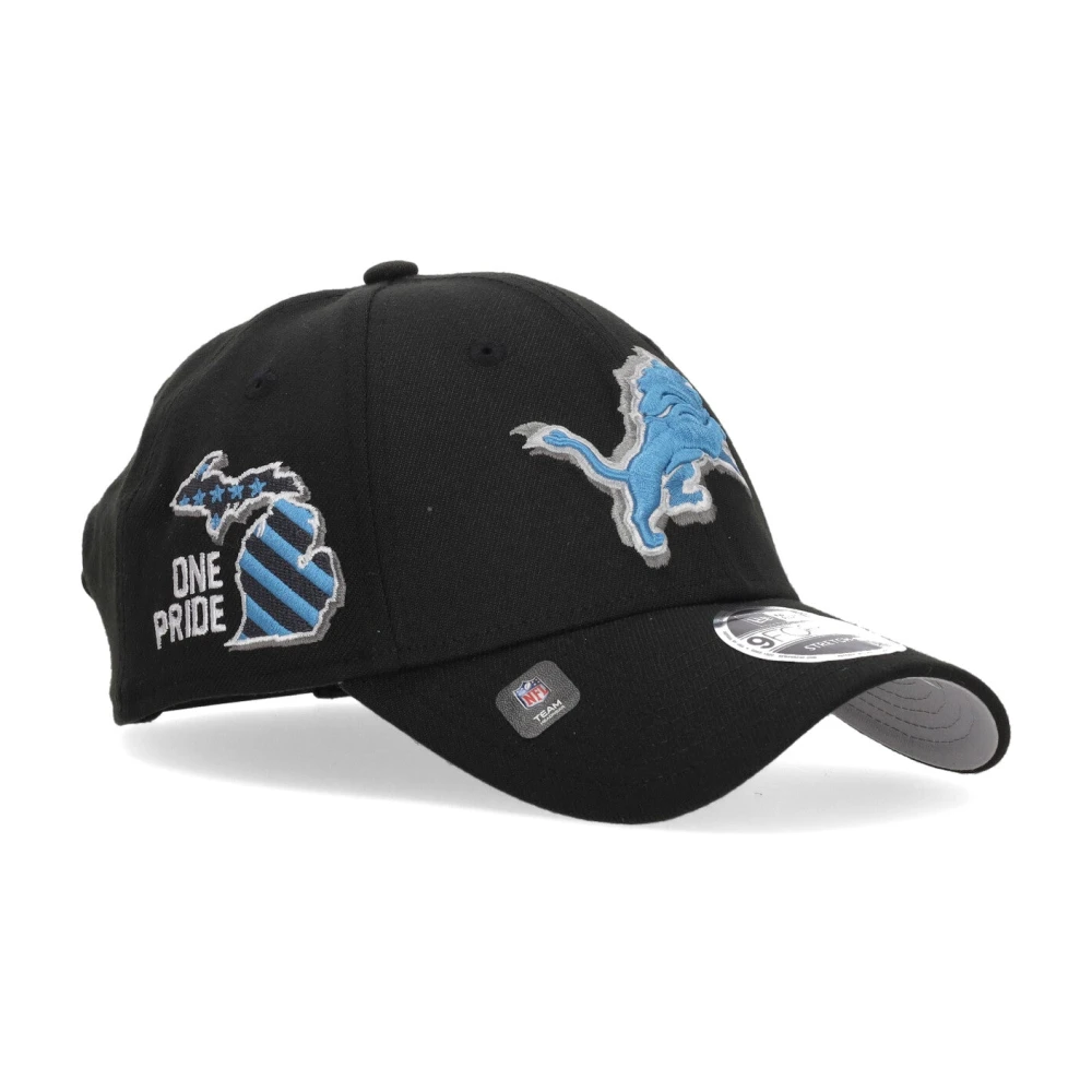new era Gebogen Visor Hat NFL Draft Detroit Lions Black Unisex