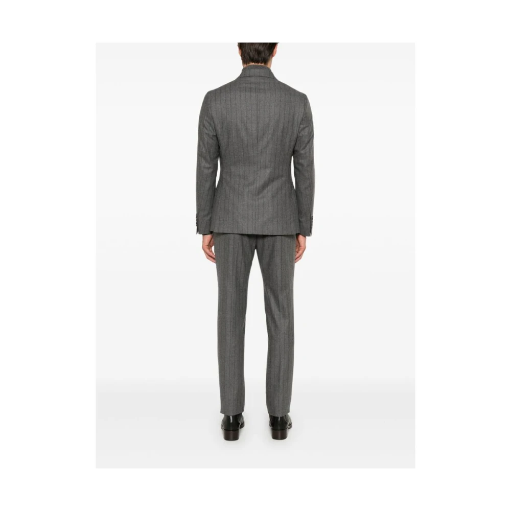 Reveres 1949 Pinstripe Blazer en Broek Set Gray Heren