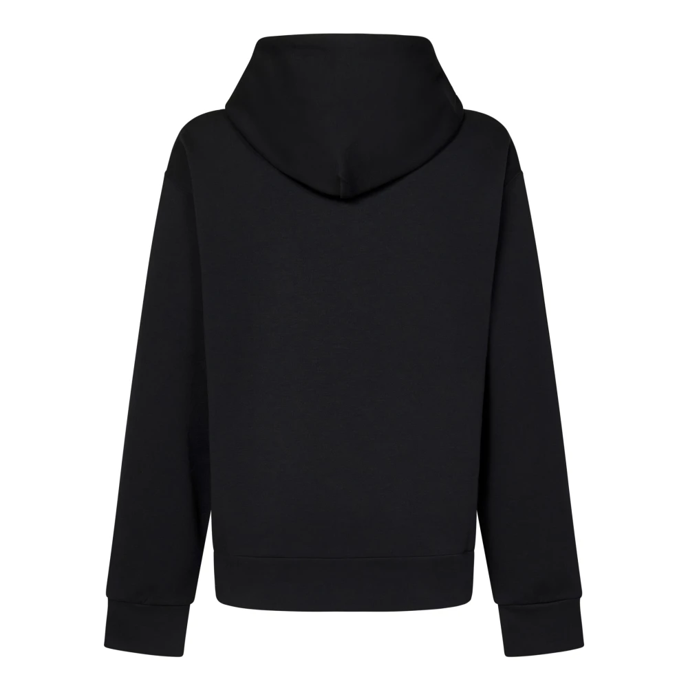 Dolce & Gabbana Zwarte hoodie met kroonborduursel Black Heren