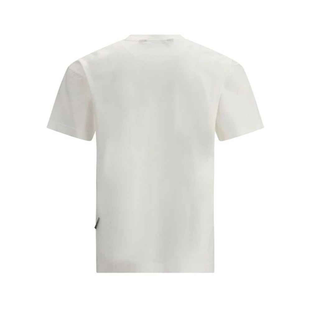 Palm Angels Kristal Pin Up Monogram T-Shirt White Heren