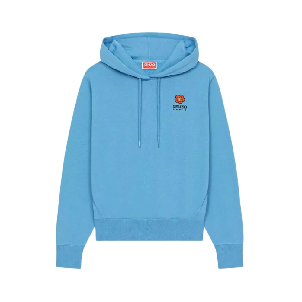 Kenzo Blauwe Boke Flower hoodie met logo Blue Dames