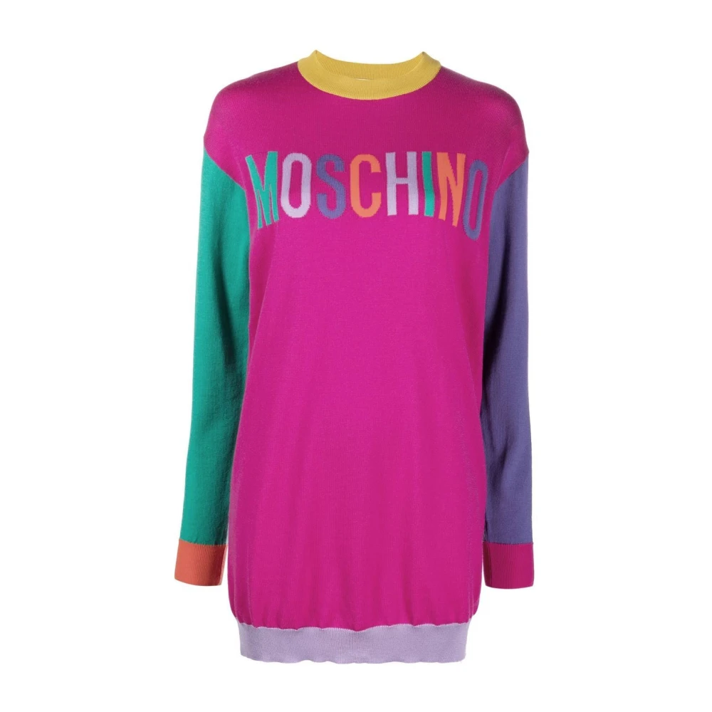 Moschino Women's Multicolor Dress - Knitted Dresses - M - Dresses