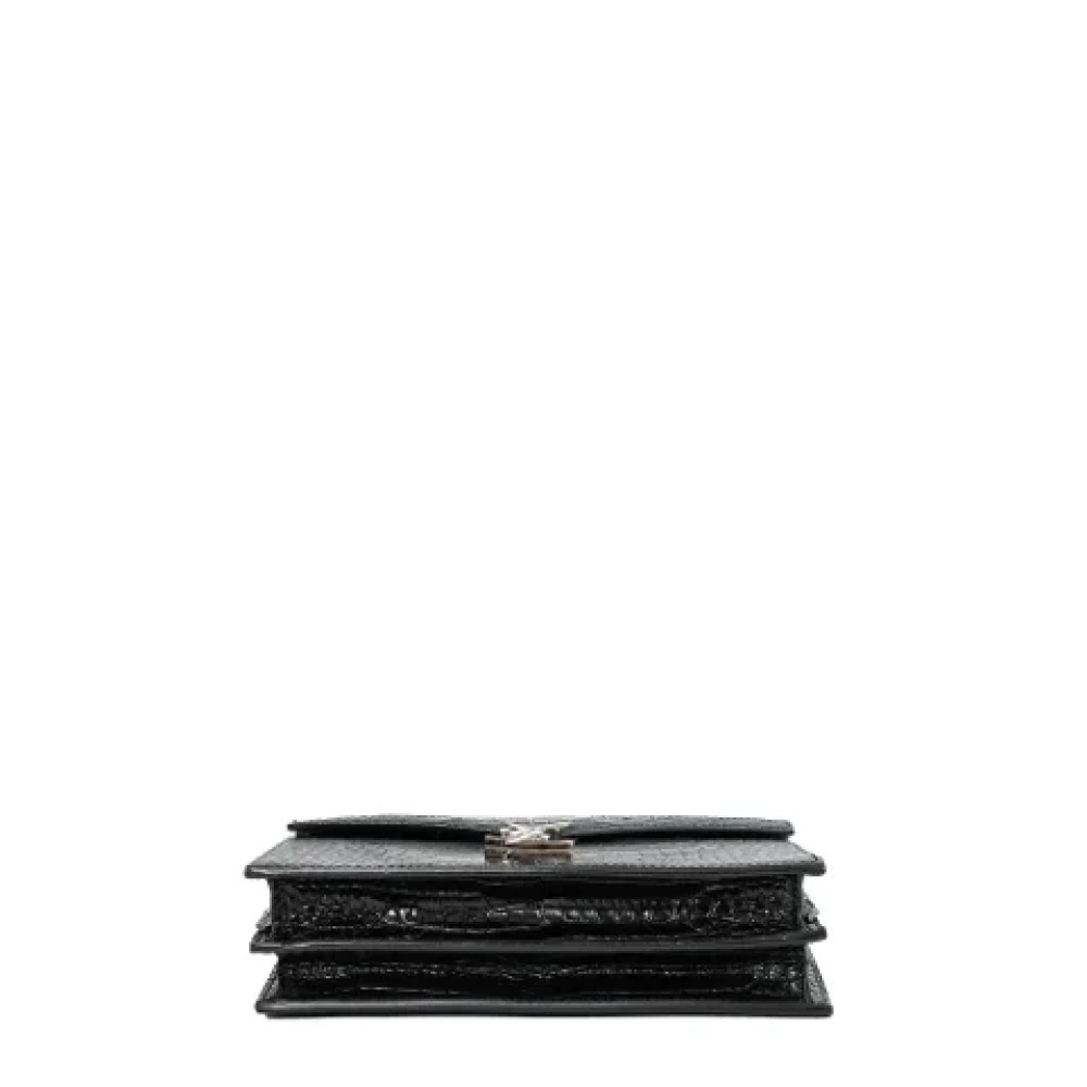 Yves Saint Laurent Vintage Pre-owned Leather shoulder-bags Black Dames