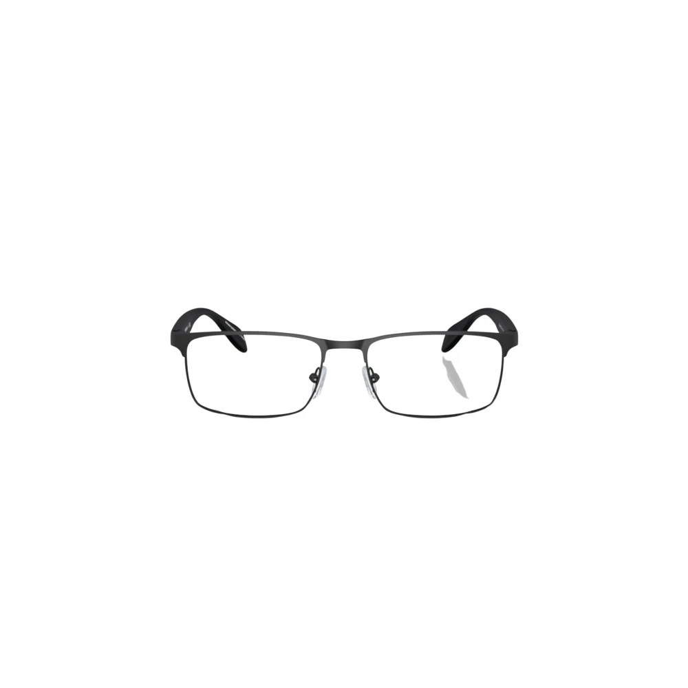 Emporio Armani Sportieve Rubberen Detail Rechthoekige Metalen Staaf Blue Heren