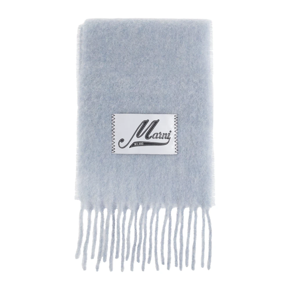 Marni Donna Blu - Sciarpa Con Frange - Accessories - One Size