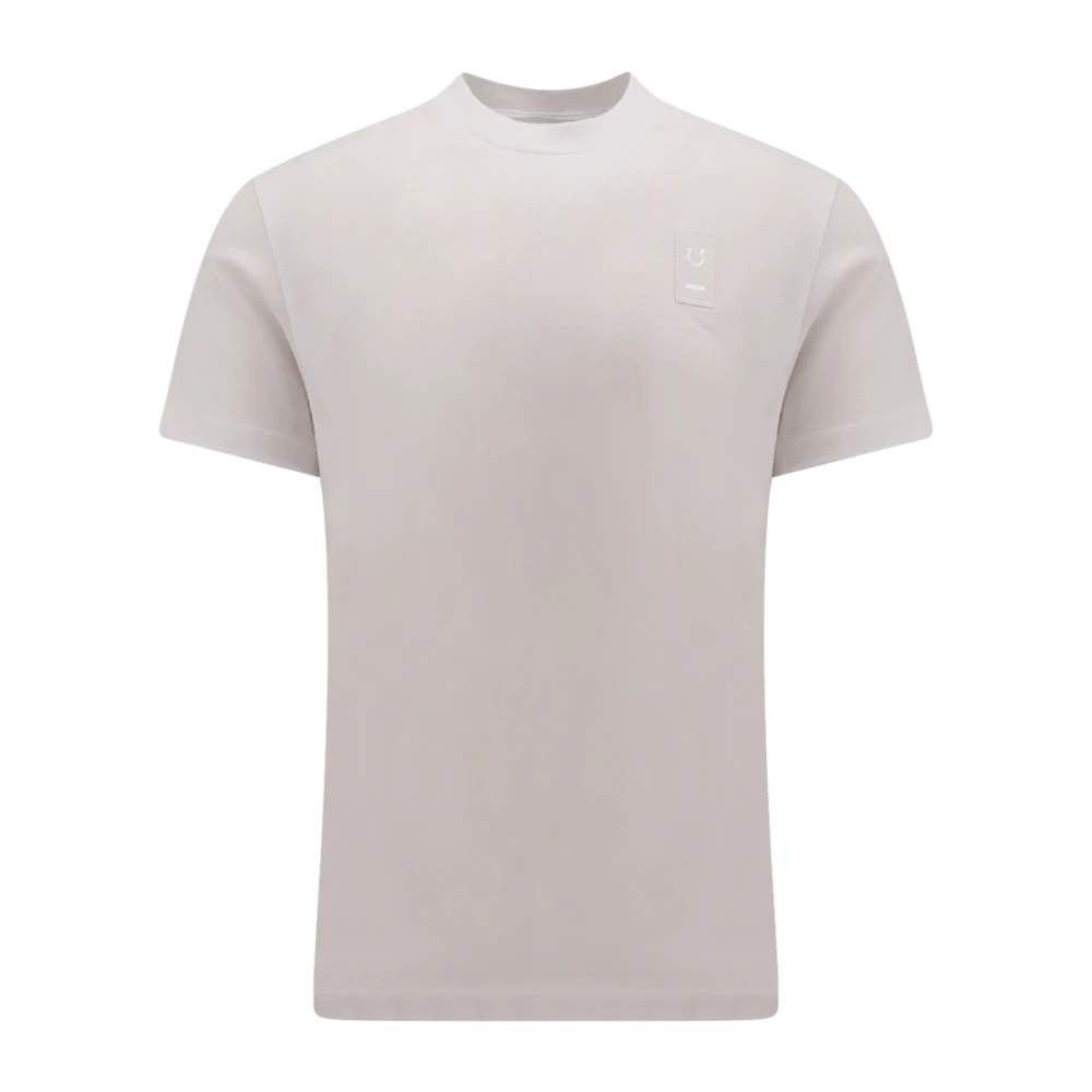 Salvatore Ferragamo Witte Crew-neck T-shirt Gemaakt in Italië White Heren