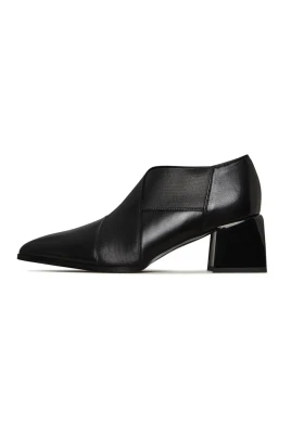 Läder Blockklack Pumps