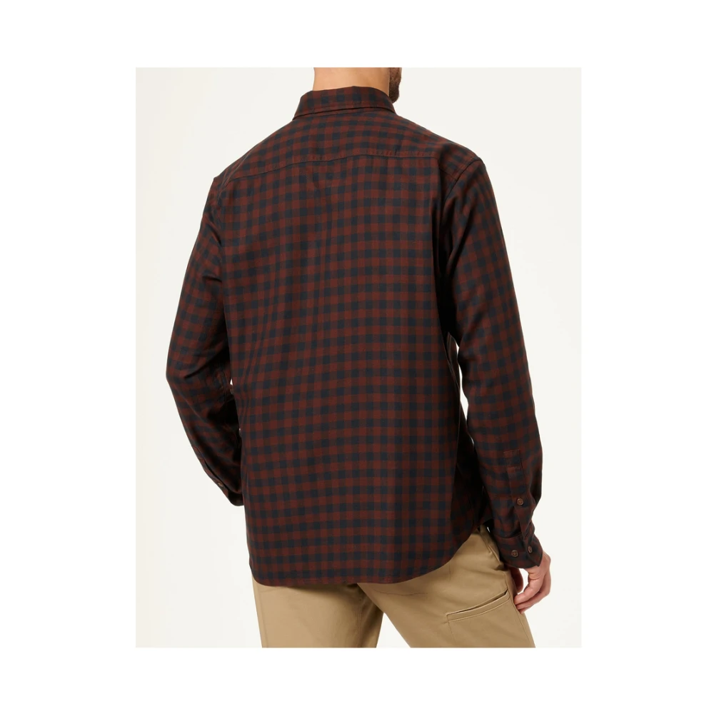 Marc O'Polo Casual Bordeaux Overhemd Multicolor Heren