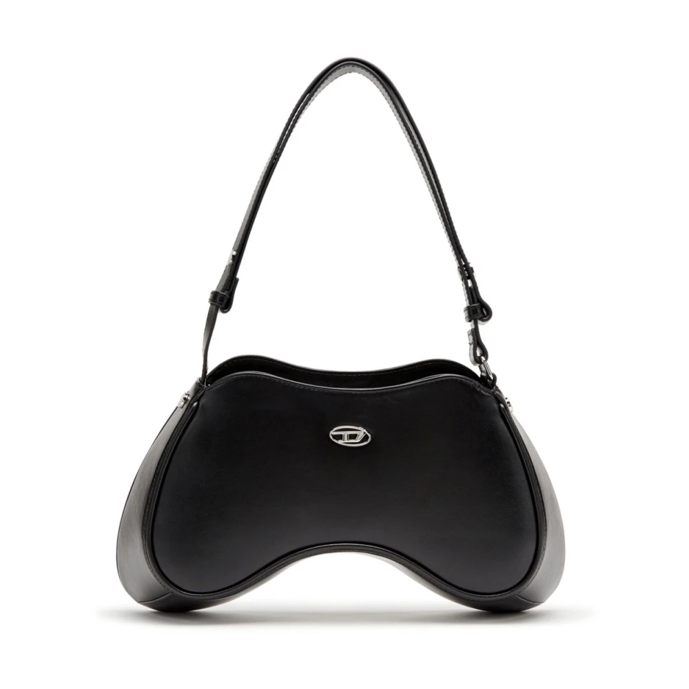 Diesel Women's Black Shoulder Bags, One Size, Play Shoulder Bag