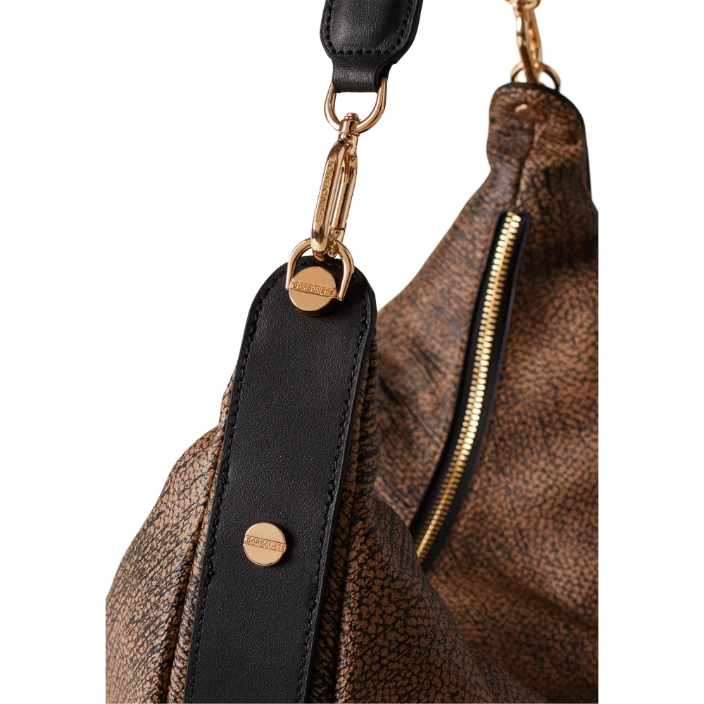 Borbonese Studded Leren Oceaan-geïnspireerde Handtas Brown Dames