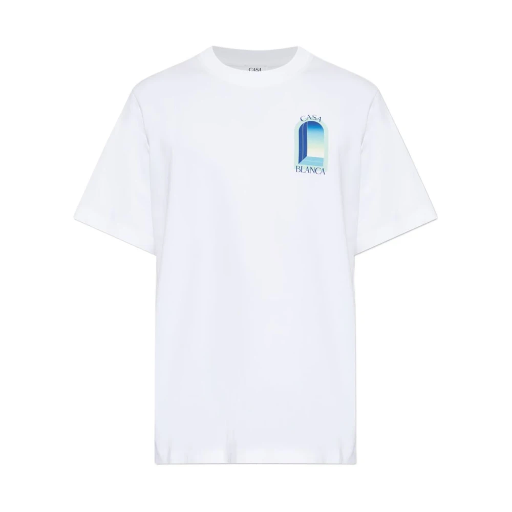 Casablanca , T-Shirts, Male, White, Xl, L'arche T-Shirt