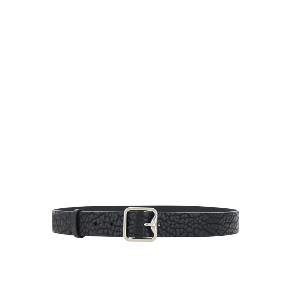 Burberry belt mens silver on sale