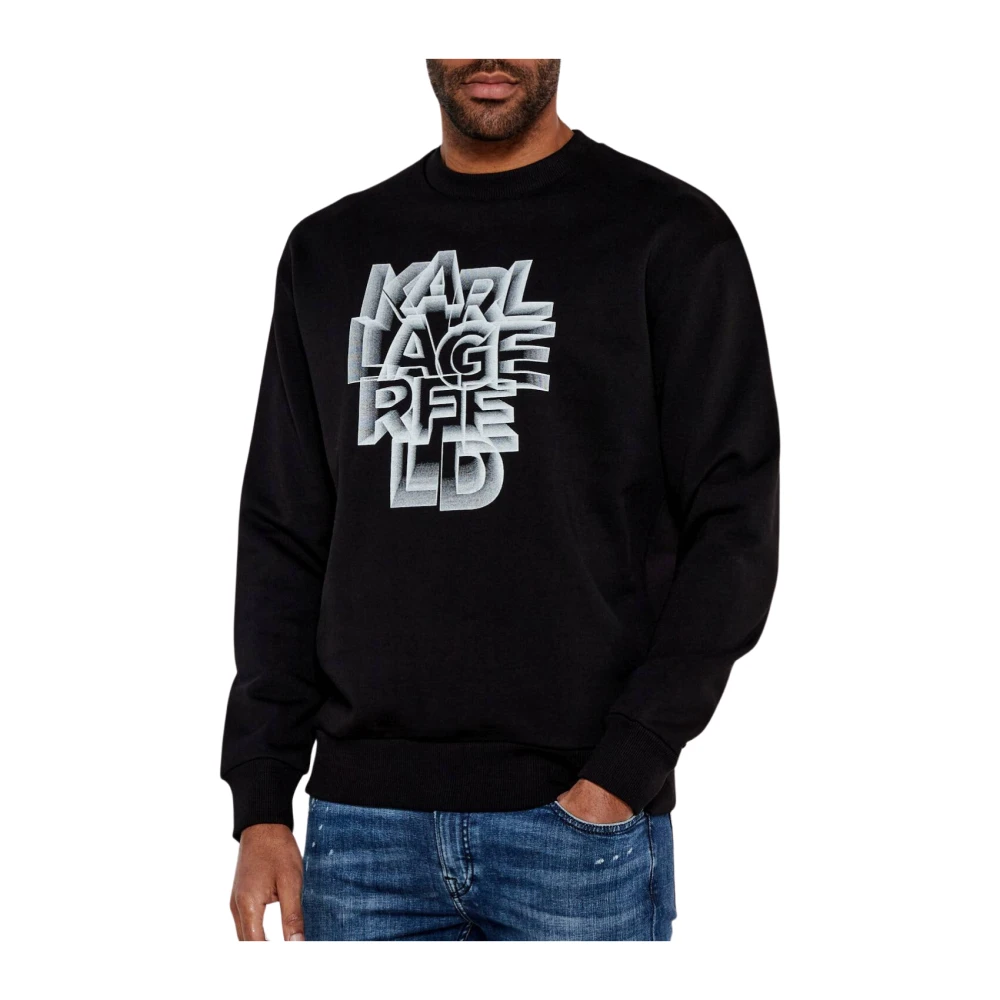 Karl Lagerfeld Sweatshirt crewneck 705186-551904 Black Heren