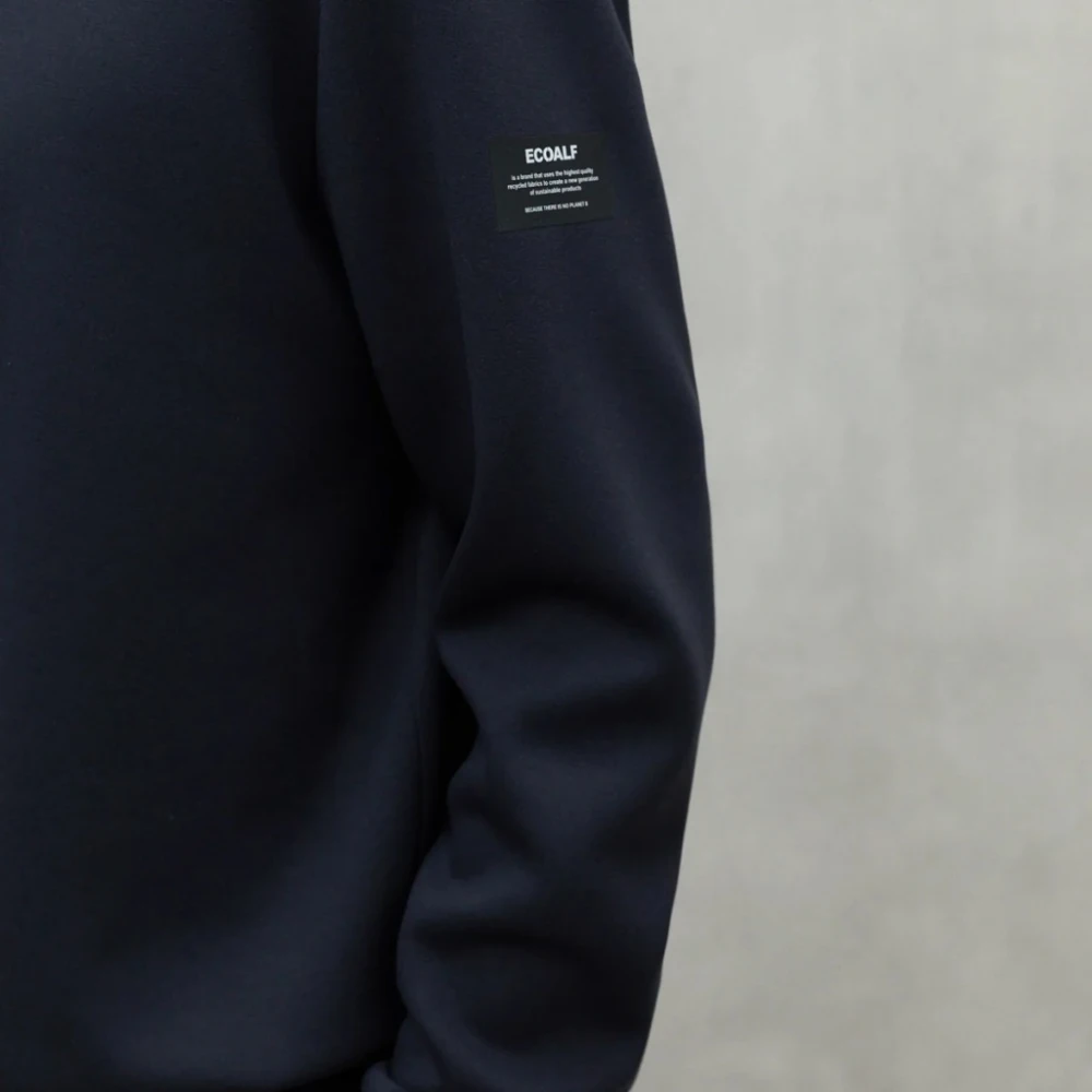 Ecoalf Stijlvolle Zip-Through Sweatshirt Blue Heren