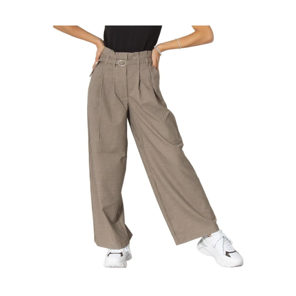 Only , Wide Trousers, Female, Beige, S, Beige Ankle Strap Trousers
