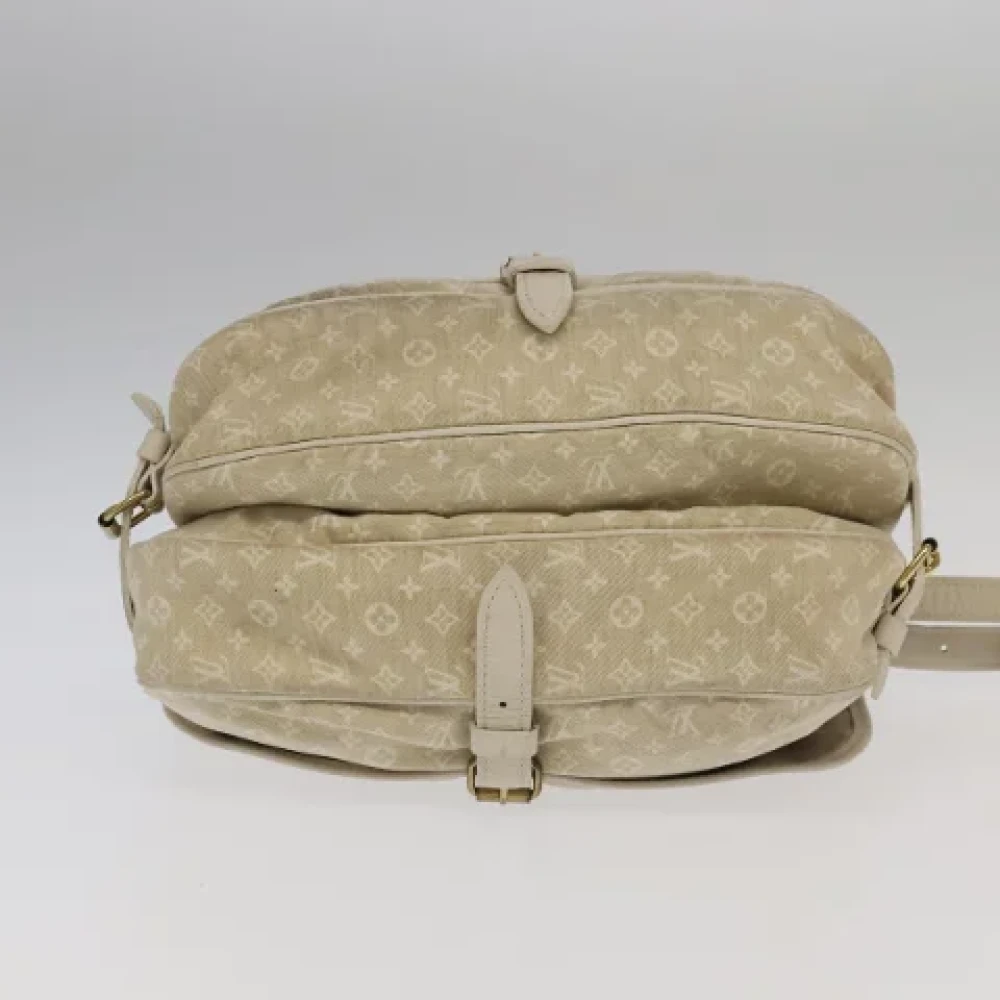 Louis Vuitton Vintage Pre-owned Canvas shoulder-bags Beige Dames