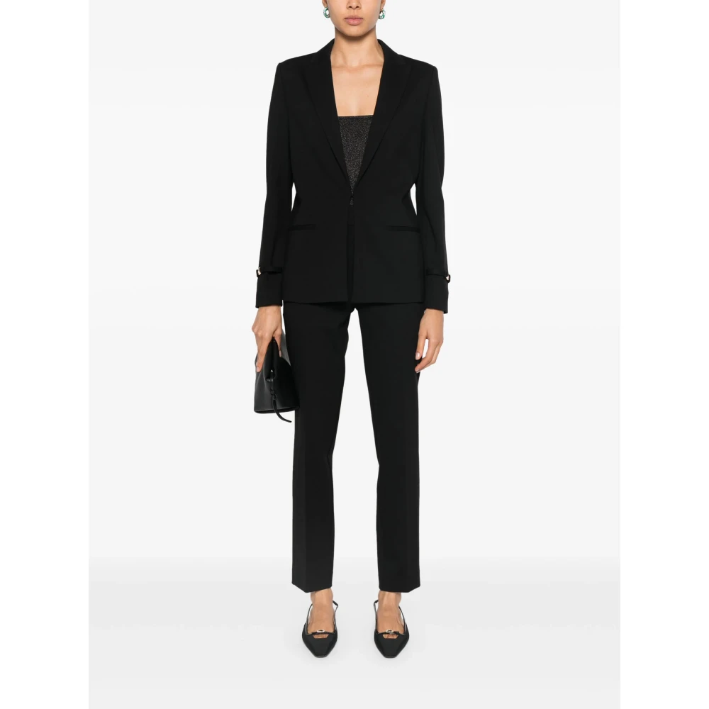 Twinset Elegante Zwarte Blazer Black Dames