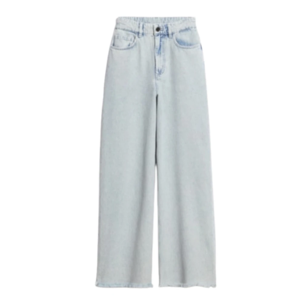 Vanessa Bruno Women's Blue Wide Jeans, 2XS, Jean Eden Taille Haute, Coupe Wide Leg