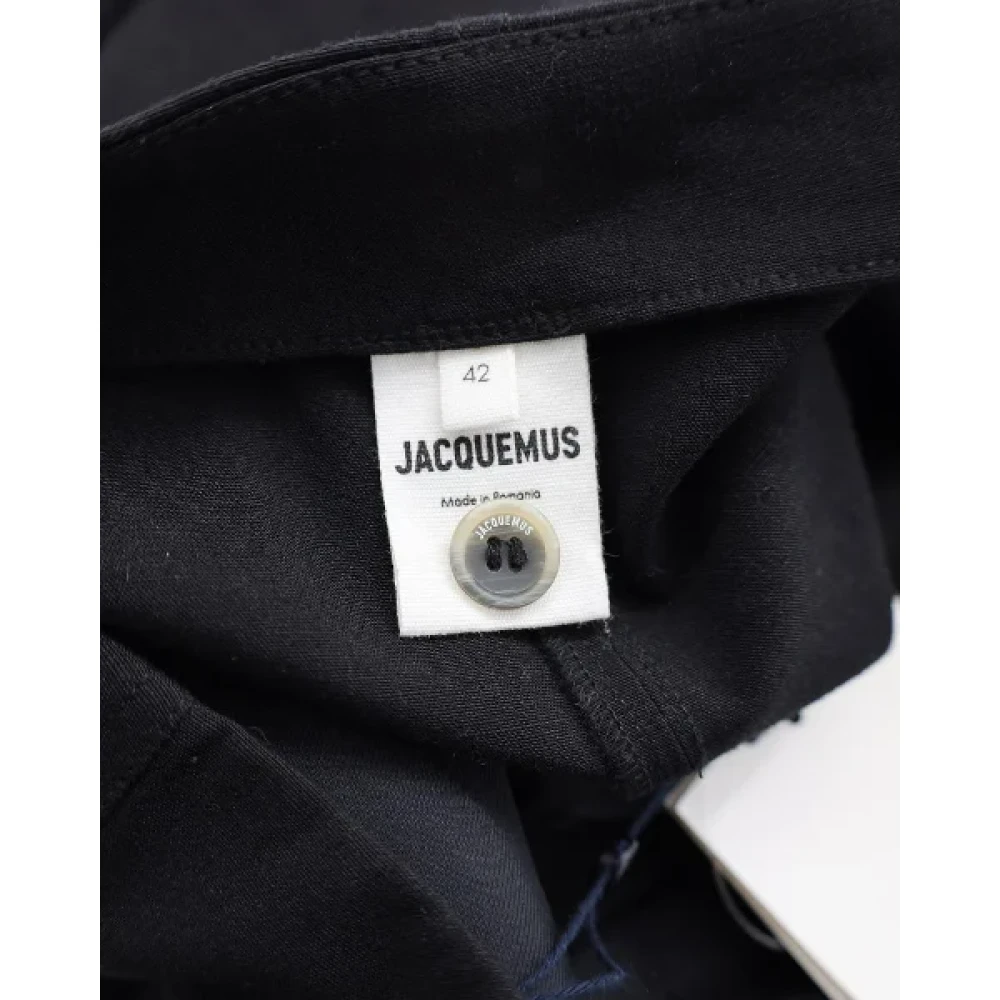 Jacquemus Pre-owned Viscose bottoms Black Dames