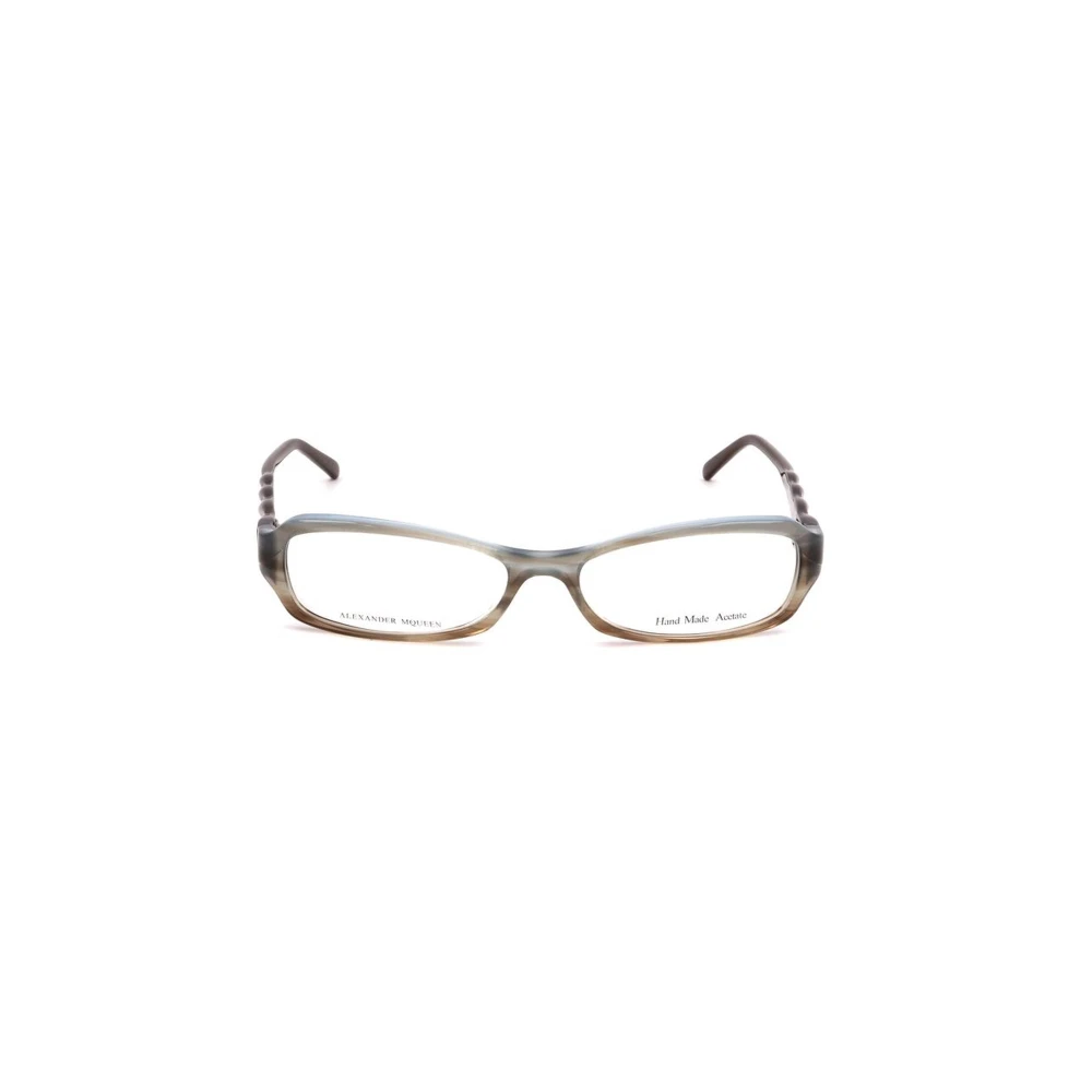 alexander mcqueen Bruin Acetaatframe Eyewear voor Vrouwen Brown Dames