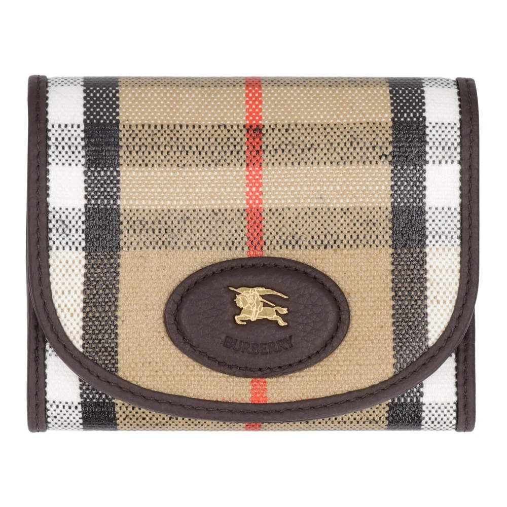 Burberry Women's Brown Highlands Coated Canvas Wallet