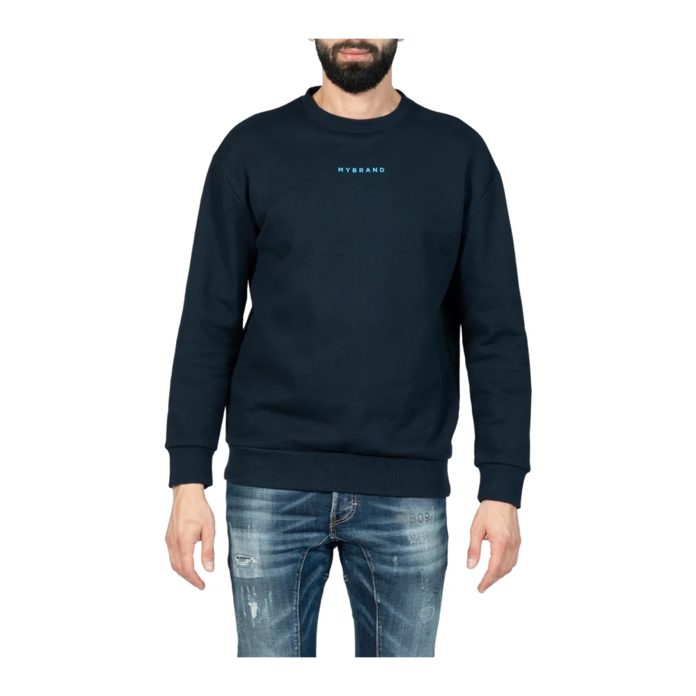 My Brand Mannelijk Blauw Hoodies & Sweatvesten Heren, 2XL, Stijlvolle Gebreide Trui