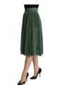green-metallic-pleated-a-line-skirt