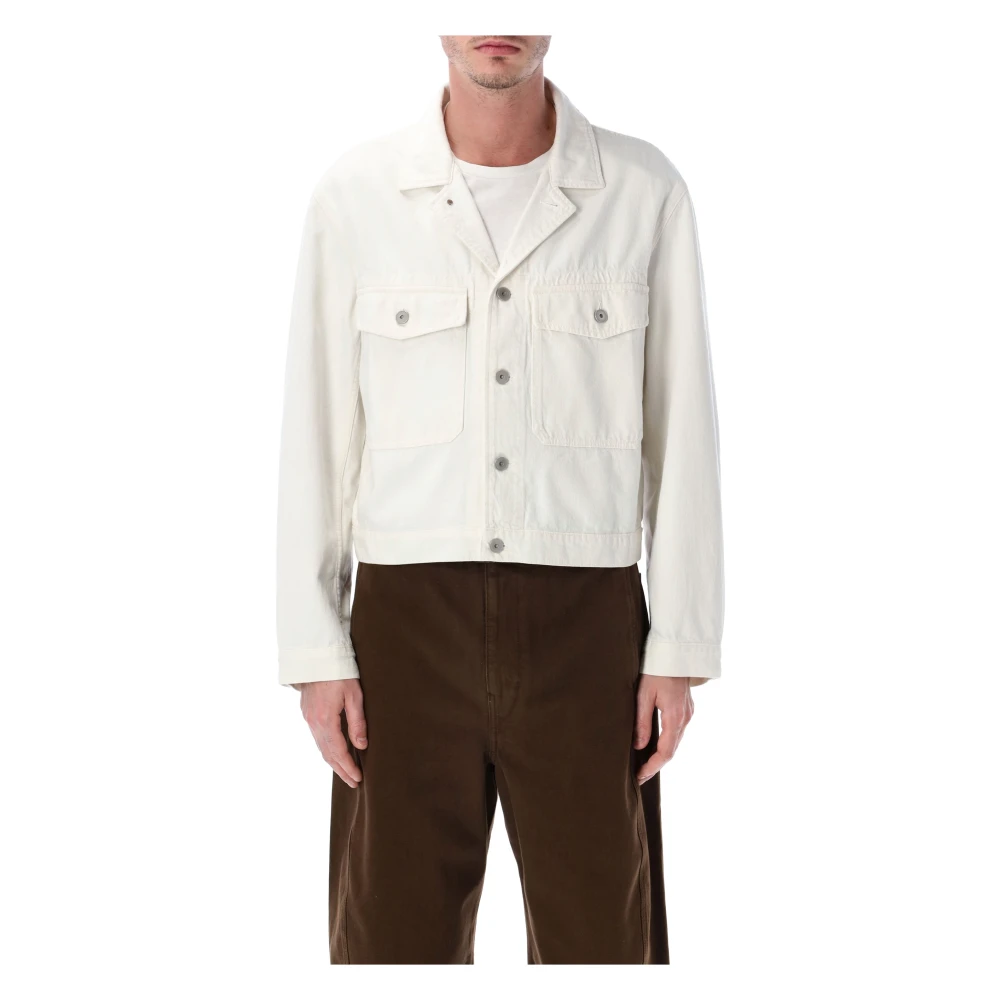 Lemaire White Trucker Jkt - Male - Denim Jackets - Xl - Jackets