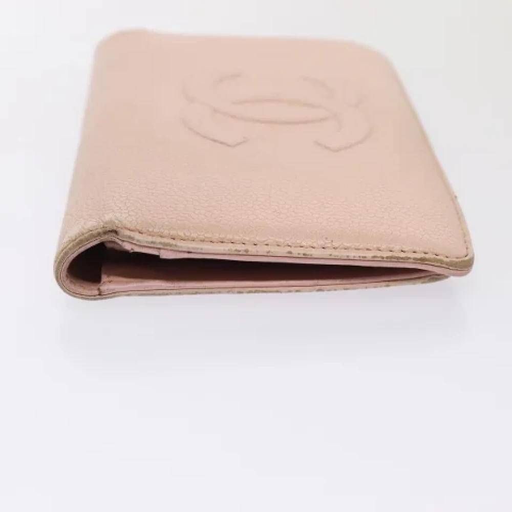 Chanel Vintage Pre-owned Leather wallets Pink Dames