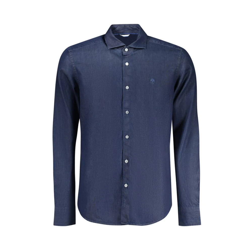 North Sails Men's Blue Casual Shirts, M, Long-Sleeved Shirt