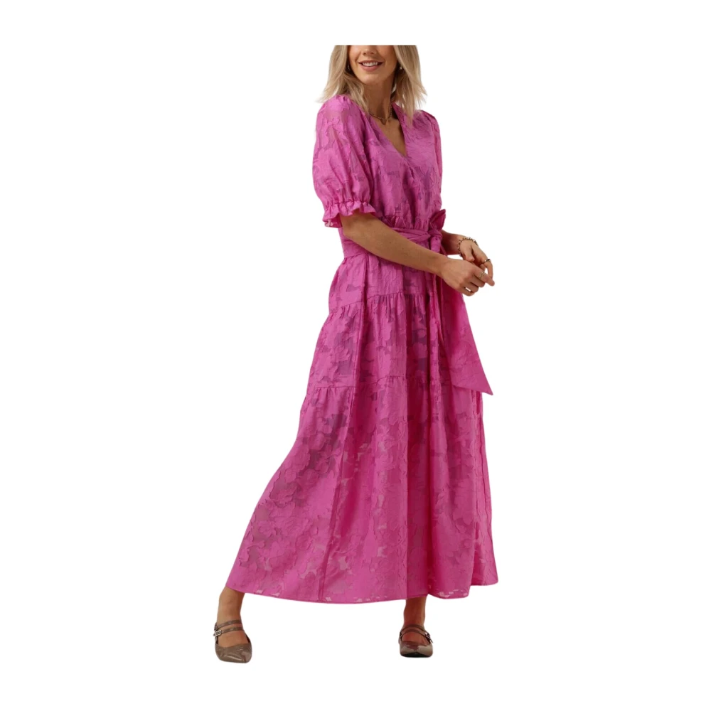 Selected Femme Midi Jurk 3 4 Enkellange Jurk Pink Dames