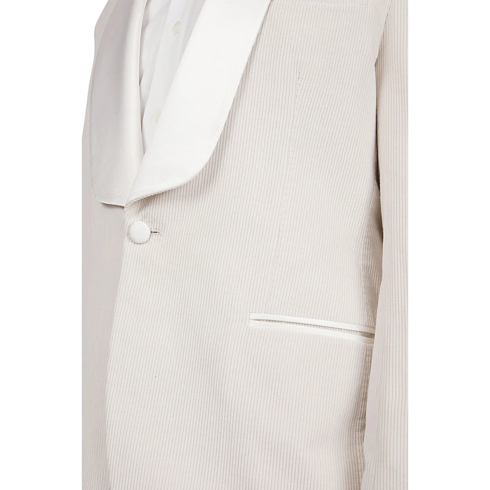 Eleventy Katoen Kasjmier Tuxedo Smoking Pak Beige Heren