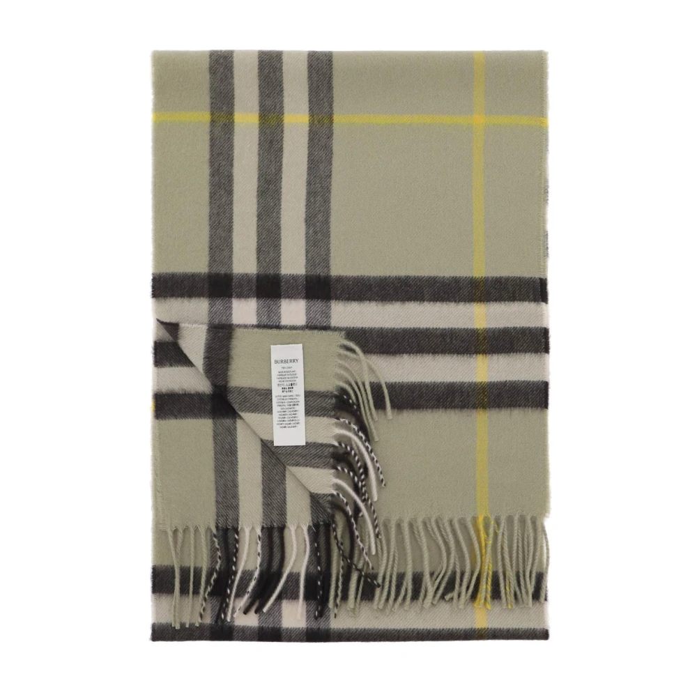 Burberry Iconische Check Cashmere Sjaal Multicolor Heren