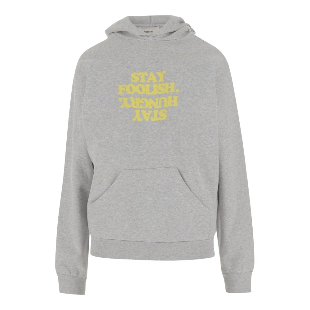 Coperni Contrasterende Print Katoenmix Sweatshirt Gray Dames