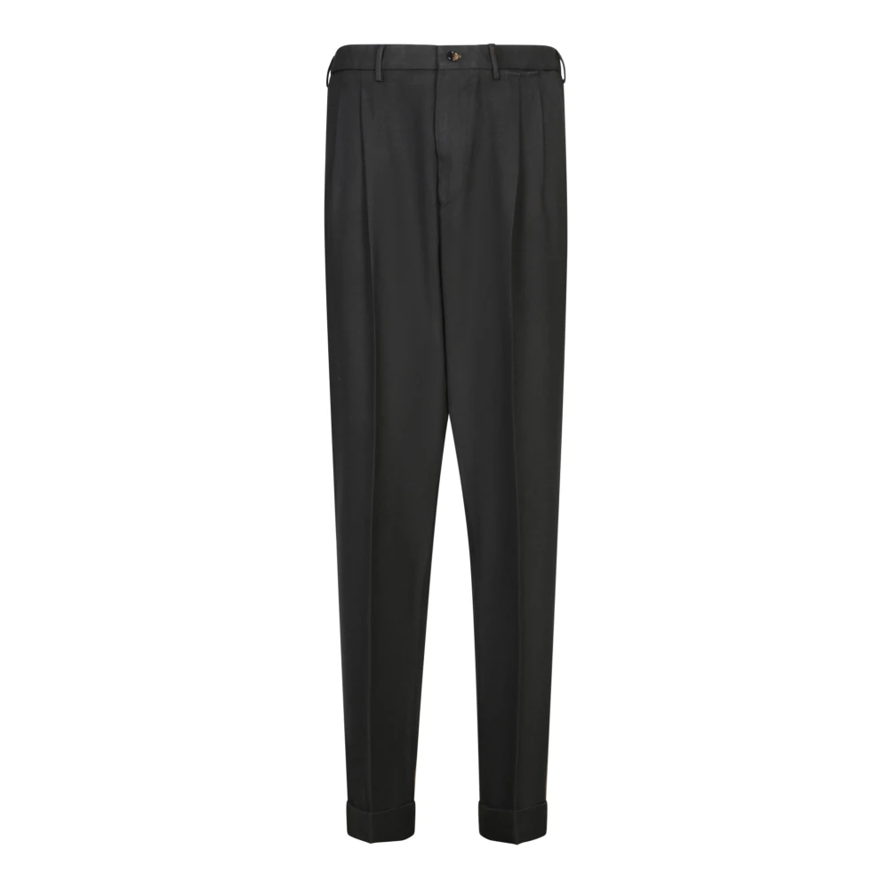 Dell'oglio Zwarte Slim-fit Broek Black Heren